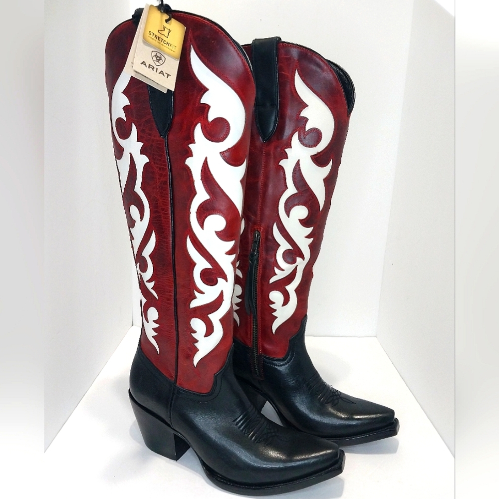 Ariat Elviria Stretchfit Tall Western Boots, NEW,‎ Size 7|EUR 37.5